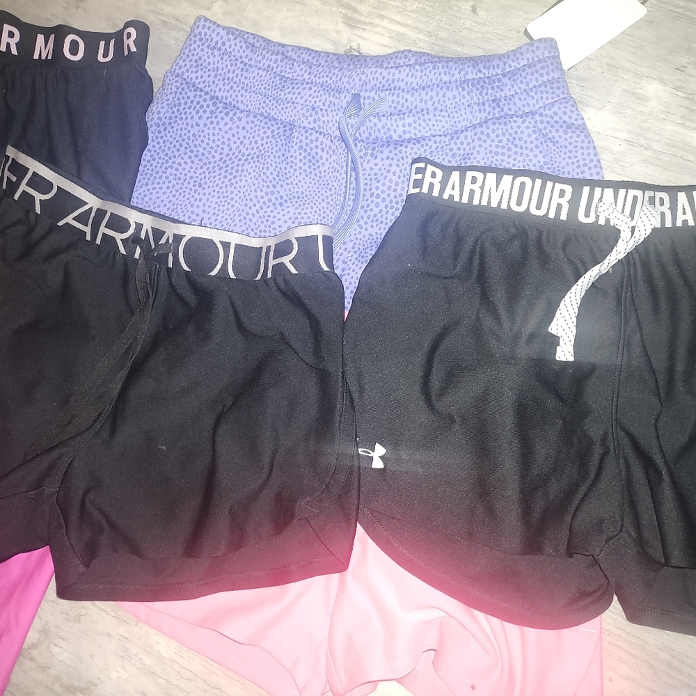 Under Armour Kids' Shorts - Black, Pink, Blue - Picture 6 of 7